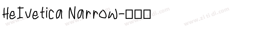 HeIvetica Narrow字体转换